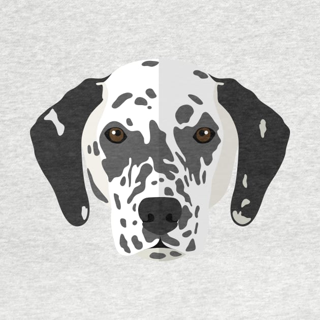 Black And White Dot Dog Prints by MariaStore